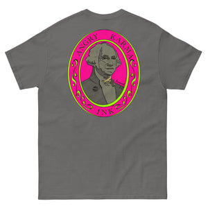 Angry Karma Ink-GEROGE WASHINGTON-PINK-Men's classic tee