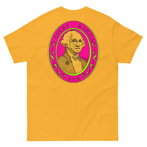 Angry Karma Ink-GEROGE WASHINGTON-PINK-Men's classic tee