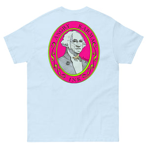 Angry Karma Ink-GEROGE WASHINGTON-PINK-Men's classic tee