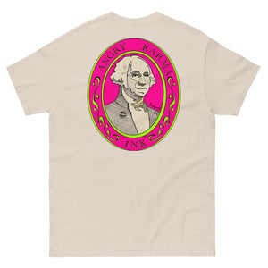 Angry Karma Ink-GEROGE WASHINGTON-PINK-Men's classic tee