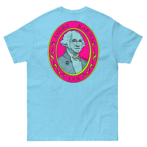 Angry Karma Ink-GEROGE WASHINGTON-PINK-Men's classic tee