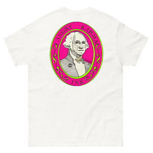 Angry Karma Ink-GEROGE WASHINGTON-PINK-Men's classic tee